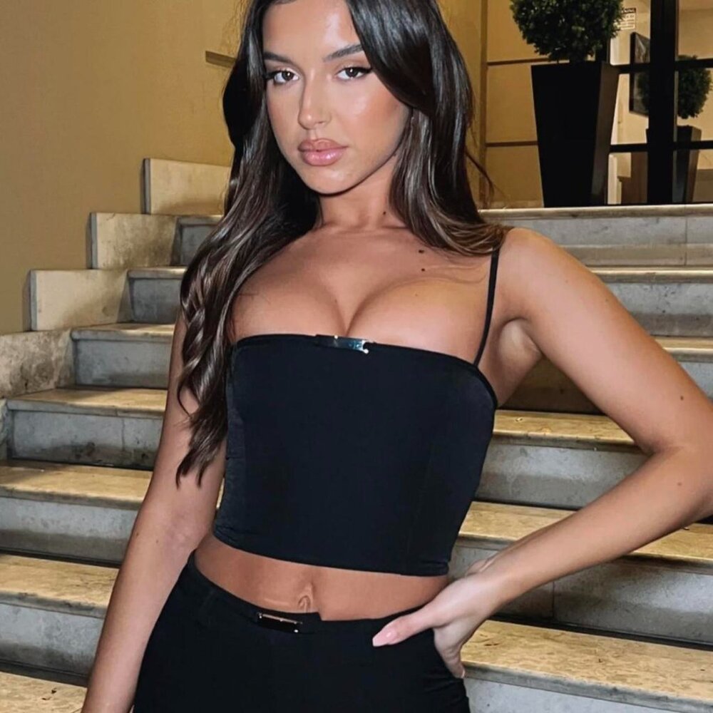 White Fox Boutique Black Crop Top